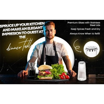 YBM Home 1.5 Ounce Salt And Pepper Shakers With Stainless Steel Lid,2-Pack 9 YBM Home 1.5 Ounce Salt And Pepper Shakers With Stainless Steel Lid,2-Pack - Image 7