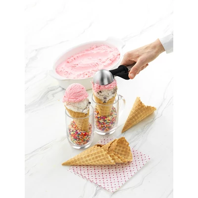 GoodCook Ready Trigger Ice Cream Scoop: Stainless Steel, Dishwasher-Safe, 9.44" Length, Black Handle 5 GoodCook Ready Trigger Ice Cream Scoop: Stainless Steel, Dishwasher-Safe, 9.44" Length, Black Handle - Image 3