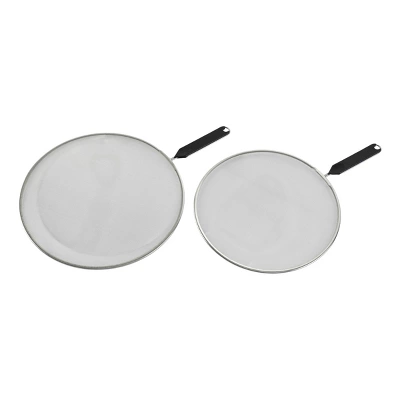 GoodCook Ready 2pc Splatter Screen: Metal Oil Guard For Frying Pan, Hand Wash, 13" Diameter, Black Handle 3 GoodCook Ready 2pc Splatter Screen: Metal Oil Guard For Frying Pan, Hand Wash, 13" Diameter, Black Handle