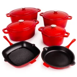 BergHOFF Neo 10Pc Cast Iron Cookware Set With Matching Lid, Oven-Safe Up To 400 Degrees -Target KitchenAid GUEST 53eab2c0 f915 48ac 87da 1ae6d8d05c70