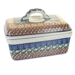 Blue Rose Polish Pottery 10 Ceramika Butter Tub -Target KitchenAid GUEST 53f00d13 d806 4b06 8e8f 886aba49a920