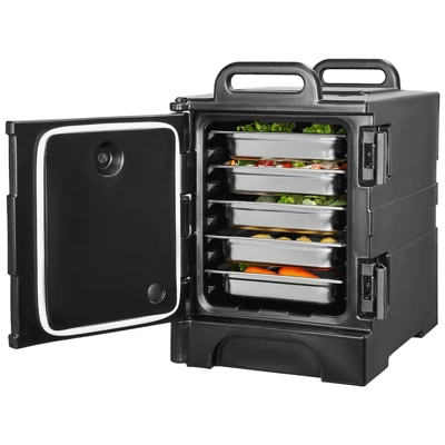 VEVOR Insulated Food Pan Carrier, 81 Qt Hot Box For Catering, Food Box Carrier With Double Buckles, Front Loading Food Warmer With Handles 10 VEVOR Insulated Food Pan Carrier, 81 Qt Hot Box For Catering, Food Box Carrier With Double Buckles, Front Loading Food Warmer With Handles - Image 8