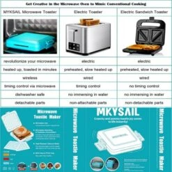 Itopfox Microwave Toaster Sandwich Maker, Waffle Maker, Panini Press, Dishwasher Safe, No Electricity, Fast Cooking, Time Saving, Portable For Travel 16 Itopfox Microwave Toaster Sandwich Maker, Waffle Maker, Panini Press, Dishwasher Safe, No Electricity, Fast Cooking, Time Saving, Portable For Travel -Target KitchenAid GUEST 5432631a 4d97 4b05 8d4a ddde1518363e