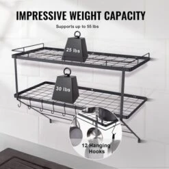 VEVOR Pot Rack Wall Mounted, 30 Inch Pot And Pan Hanging Rack, Pot And Pan Hanger With 12 S Hooks, 55 Lbs Loading Weight 12 VEVOR Pot Rack Wall Mounted, 30 Inch Pot And Pan Hanging Rack, Pot And Pan Hanger With 12 S Hooks, 55 Lbs Loading Weight -Target KitchenAid GUEST 54912514 4d6c 4ec9 917d efbc0b32035b