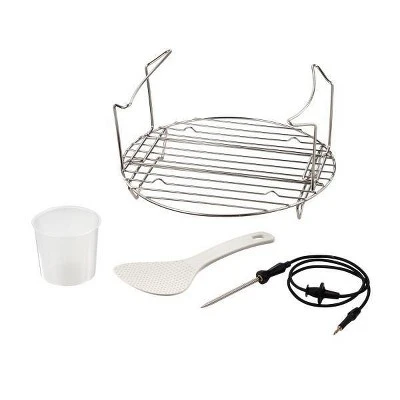 Hamilton Beach 6qt Pressure Cooker With Probe 34506: Metal, 1000W, Bakes & Roasts, Over-Pressure Plug, Silver 4 Hamilton Beach 6qt Pressure Cooker With Probe 34506: Metal, 1000W, Bakes & Roasts, Over-Pressure Plug, Silver - Image 2