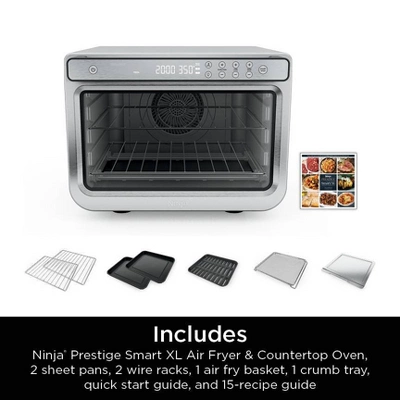 Ninja Prestige Smart XL Air Fryer And Countertop Oven DT501: Stainless Steel Toaster Oven, 1800W, Includes Air Fry Basket 6 Ninja Prestige Smart XL Air Fryer And Countertop Oven DT501: Stainless Steel Toaster Oven, 1800W, Includes Air Fry Basket - Image 4