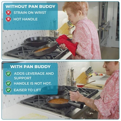 Kicthinventions Pan Buddy - Vertical Attachment For Pan Handle 7 Kicthinventions Pan Buddy - Vertical Attachment For Pan Handle - Image 5