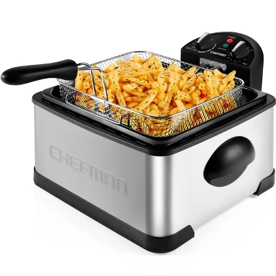 Chefman 4.5L Deep Fryer, XL Capacity, Adjustable Temperature & Timer - Stainless Steel 9 Chefman 4.5L Deep Fryer, XL Capacity, Adjustable Temperature & Timer - Stainless Steel - Image 7