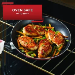 T-fal 18pc Initiatives Nonstick Cookware Set Red: Tempered Glass Lids, Stay-Cool Handles, Dishwasher & Oven Safe -Target KitchenAid GUEST 55206f12 7105 43ca b5b1 dcc3cd98a370