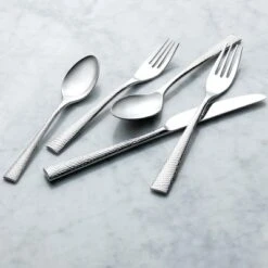 Reserve By Libbey 953 016 Atlantica Bouillon Spoon, 18/10 Stainless Steel, Set Of 12