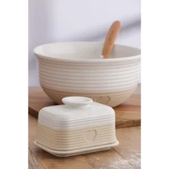 Mason Cash Rustic Charm Butter Dish, Covered Stoneware Butter Keeper -Target KitchenAid GUEST 55b37ef3 9d57 4a15 83be c6a144a2ed76