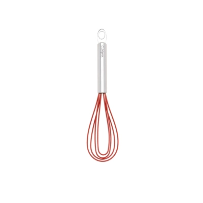 Cuisipro 8 Inch Silicone Flat Whisk, Red 3 Cuisipro 8 Inch Silicone Flat Whisk, Red