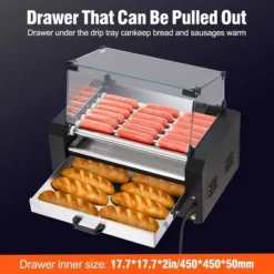 Electric 18 Hot Dog Sausage 7 Roller Grill Cooker Warmer Machine -Target KitchenAid GUEST 55f3c1ee 6cdd 458f 8836 25412a2b67c4