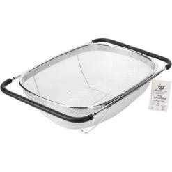 Kitchen Accessories Over The Sink Colander Strainer Basket，Stainless Steel Colander With Expandable Rubber Grip Sink Drainer -Target KitchenAid GUEST 56167a9b 5b1b 4fda b1ce 640e07ca8ab6