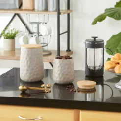 Design Imports Stone Matte Dimple Texture Ceramic Canister Set/2 14 Design Imports Stone Matte Dimple Texture Ceramic Canister Set/2 -Target KitchenAid GUEST 5639c42b a309 421f 812e 0349ceeab27d