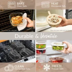 Bentgo 10pc Glass Signature Glass Food Storage Set White Stone -Target KitchenAid GUEST 567756c0 8743 4618 b54a 1e74d3962298