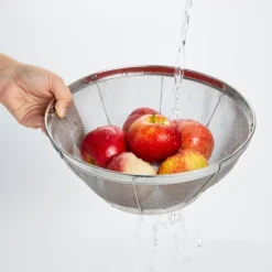 [Juvale] Juvale Large Fine Mesh Pasta Strainer, Metal Colander For Rice, Quinoa, Yogurt, 11 X 4 In -Target KitchenAid GUEST 56f63413 78ab 47f4 bd21 45d239781b09