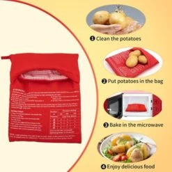 Itopfox Microwave Potato Bag For Baking, Reusable Steam Pocket Cooker For Potatoes, Corn, Bread, And Tortillas, Washable Fabric -Target KitchenAid GUEST 57104ff0 5dc9 4297 b7c3 13bd931a8650