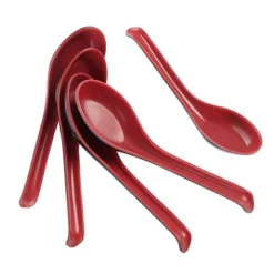 Unique Bargains Household Kitchen Plastic Tableware Soup Rice Spoons Red Black 5 Pcs 6.3" X 1.7" X 0.59" (L*W*D) -Target KitchenAid GUEST 57963191 071c 4d1e b3ca 256b393384c9