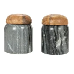 Storied Home Modern Marble Canister With Wood Lid -Target KitchenAid GUEST 57d63d56 441b 4c69 b813 ece65bcfc4fd