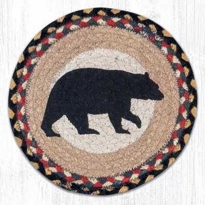Earth Rugs American Bear Round Trivet – Rustic Cabin Kitchen Hot Pad 10"x10" 5 Earth Rugs American Bear Round Trivet – Rustic Cabin Kitchen Hot Pad 10"x10" - Image 3