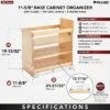 Rev-A-Shelf 448-BDDSC Innovative Door/Drawer Base Soft Close Kitchen Cabinet Storage Organizer, Natural Maple Wood -Target KitchenAid GUEST 58731bfd 4676 4b7c a93b 994c402e3d01
