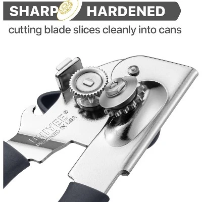 Can Opener Manual Heavy Duty, Solid Steel Hand Manual Can Open With Magnet For Kitchen Camping, Gray 4 Can Opener Manual Heavy Duty, Solid Steel Hand Manual Can Open With Magnet For Kitchen Camping, Gray - Image 2
