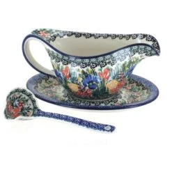 Blue Rose Polish Pottery 239-561 Ceramika Artystyczna Gravy Boat With Ladle 30 Blue Rose Polish Pottery 239-561 Ceramika Artystyczna Gravy Boat With Ladle -Target KitchenAid GUEST 58f18641 1ec1 4c59 900a 1d029ed93114