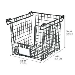 IDesign Classico Storage Basket With Handles For Pantry, Kitchen, Bathroom, Countertop, And Desk Organization, Stackable-Small 12 IDesign Classico Storage Basket With Handles For Pantry, Kitchen, Bathroom, Countertop, And Desk Organization, Stackable-Small -Target KitchenAid GUEST 59228419 4850 4c56 8e57 d72f37a1492f