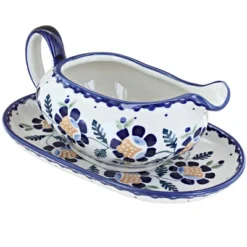 Blue Rose Polish Pottery S119 Manufaktura Gravy Boat & Plate 33 Blue Rose Polish Pottery S119 Manufaktura Gravy Boat & Plate -Target KitchenAid GUEST 59b519f6 d6b6 4735 96f7 a6432bebba33