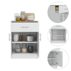 Depot E-Shop Pantry Organizer Cabinet 33" H, One Drawer, Two Interior Shelves, Two Doors -Target KitchenAid GUEST 59c2cab2 6eea 4de4 88ea 8308ed5130b8