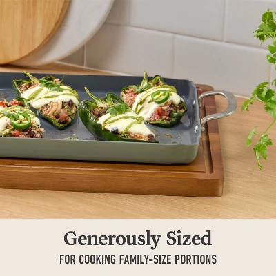 Calphalon Ceramic Double Griddle Silver Ash: Nonstick Double Burner Griddle Pan, Dishwasher-Safe, Anodized Aluminum 7 Calphalon Ceramic Double Griddle Silver Ash: Nonstick Double Burner Griddle Pan, Dishwasher-Safe, Anodized Aluminum - Image 5