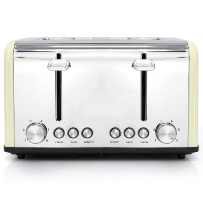 Redmond 4-Slice Extra Wide Slot 1650W Stainless Steel Toaster In Cream 3 Redmond 4-Slice Extra Wide Slot 1650W Stainless Steel Toaster In Cream