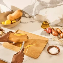 Caraway Home Stainless Steel Vegetable Peeler: Silver, 7.5" Length, Hand Wash, 0.3 Lbs, Single Piece -Target KitchenAid GUEST 5aa22e41 2da3 4653 a7fa 337d1e61ed8d