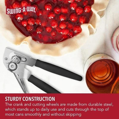 Easy-Crank Can Opener With Folding Crank Handle, Black, 3.50 X 4.50 X 10.50 6 Easy-Crank Can Opener With Folding Crank Handle, Black, 3.50 X 4.50 X 10.50 - Image 4