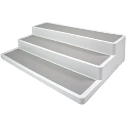 5 Star Super Deals Non Slip 3 Tier Spice Rack Step Shelf Organizer - White - For Kitchen, Refrigerator, Pantry, Cabinet, Cupboards, Countertops -Target KitchenAid GUEST 5ae200b8 571d 483c 920b 2c520074541a