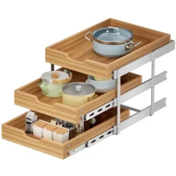 LOVMOR 3 Tier Pull Out Cabinet Organizer, Heavy-Duty Pull Out Drawer, Slide Out Wood Shelf For Cabinets -Target KitchenAid GUEST 5b2b2573 4aae 41bd aa11 08cece2e287b