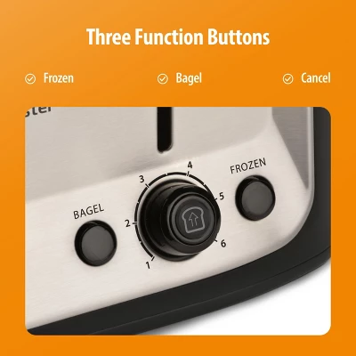 Toastmaster 2-Slice Cool Touch Toaster, Black 6 Toastmaster 2-Slice Cool Touch Toaster, Black - Image 4