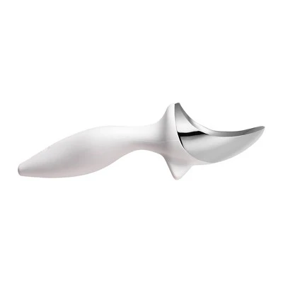 Tovolo Tilt Up Ice Cream Scoop White: Dishwasher-Safe Zinc Alloy, 13" Handle, 3.25" Head, Large Scooper 6 Tovolo Tilt Up Ice Cream Scoop White: Dishwasher-Safe Zinc Alloy, 13" Handle, 3.25" Head, Large Scooper - Image 4