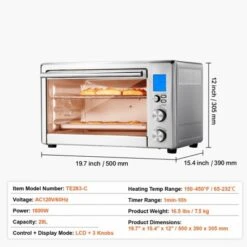 VEVOR 10-IN-1 Convection Oven, 28L/29.6Qt Multifunctional Conventional Oven Countertop, 1800W 4-Tier Toaster With Front Glass Door -Target KitchenAid GUEST 5c5b277a ab47 43e7 8726 caea8b46cc20