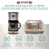 Haden Heritage 4 Slice Wide Slot Stainless Steel Toaster Bundled With 12 Cup Programmable Drip Coffee Maker Coffee Machine, Steel & Copper -Target KitchenAid GUEST 5c708b9f a987 403b 96ee e108e8e13b22