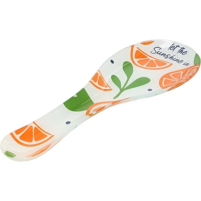 Pavilion Gift Company - Oranges - 9.25" Glass Spoon Rest - Spoon Rests 7 Pavilion Gift Company - Oranges - 9.25" Glass Spoon Rest - Spoon Rests - Image 5