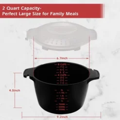 Itopfox Professional Microwave Steamer For Vegetables, Large 2 Quart Capacity, BPA Free & Dishwasher Safe, Locking Lid Design For Spill Prevention -Target KitchenAid GUEST 5caf52b3 5205 4cae 981f 220464942620
