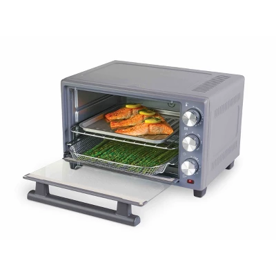Sur La Table Kitchen Essentials 22L Air Fryer Toaster Oven - Cool Gray: Digital Control, Nonstick, Dishwasher-Safe Parts 3 Sur La Table Kitchen Essentials 22L Air Fryer Toaster Oven - Cool Gray: Digital Control, Nonstick, Dishwasher-Safe Parts