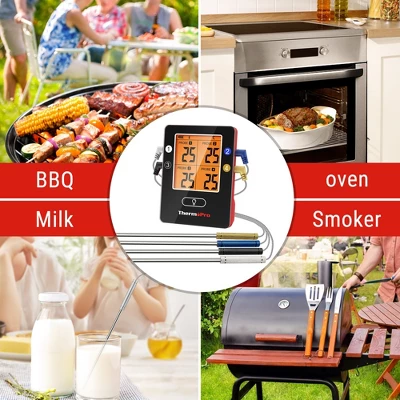ThermoPro TP25W Bluetooth Meat Thermometer With 500FT Wireless Range 4-Probe Android/iOS Compatible Smart Grill Smoker Thermometer 4 ThermoPro TP25W Bluetooth Meat Thermometer With 500FT Wireless Range 4-Probe Android/iOS Compatible Smart Grill Smoker Thermometer - Image 2