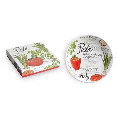 64oz Porcelain Pasta Italiana Serving Bowl - Rosanna: Large Round Microwave & Dishwasher-Safe White Tableware 6 64oz Porcelain Pasta Italiana Serving Bowl - Rosanna: Large Round Microwave & Dishwasher-Safe White Tableware - Image 4