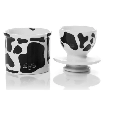 Butter Bell® Crock – Farmhouse Cow Pattern Ceramic Butter Keeper, Rustic Country-Style Butter Dish For Fresh, Spreadable Butter 4 Butter Bell® Crock – Farmhouse Cow Pattern Ceramic Butter Keeper, Rustic Country-Style Butter Dish For Fresh, Spreadable Butter - Image 2