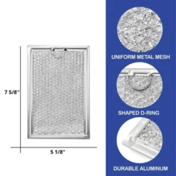 Nispira Replacement Microwave Range Hood Grease Filter Compatible With Frigidaire 5304464105, 2 Filters