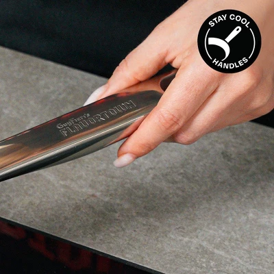 Guy Fieri's Flavortown 10-Piece Stainless Steel Cookware Set - Includes Frying Pans, Saucepans, Saute Pan And Stock Pot 5 Guy Fieri's Flavortown 10-Piece Stainless Steel Cookware Set - Includes Frying Pans, Saucepans, Saute Pan And Stock Pot - Image 3