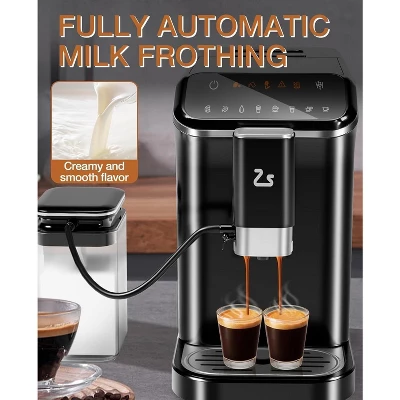 Acekool Fully Automatic Espresso Machine, Built-In Grinder, Milk Frother, Dual Boiler, 15 Grind Settings, 1.5L Water Tank 6 Acekool Fully Automatic Espresso Machine, Built-In Grinder, Milk Frother, Dual Boiler, 15 Grind Settings, 1.5L Water Tank - Image 4